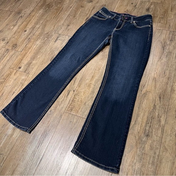 Wrangler Booty Up Carolina Breakaway Jeans Sz 5/6x30 Rodeo Western Stretch Jeans - Picture 2 of 12